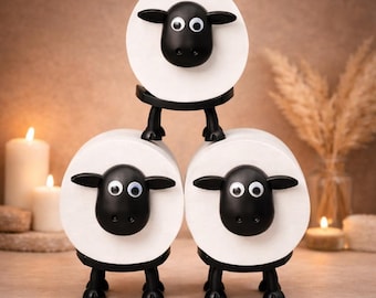 Schaf Toilettenpapierhalter, lustige Bauernhaus Badezimmer Dekor, niedlichen Schaf Badezimmer Zubehör, einzigartige Rollenhalter, Tier Badezimmer Organizer