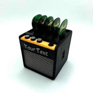 Amplifier Guitar Pick Holder, Plectrum Holder, Gift for Musicians, Display, Storage, Jazz Pick, Bass Pick