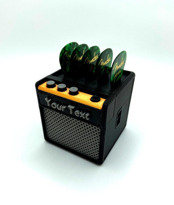 Amplifier Guitar Pick Holder, Plectrum Holder, Gift for Musicians, Display, Storage, Jazz Pick, Bass Pick