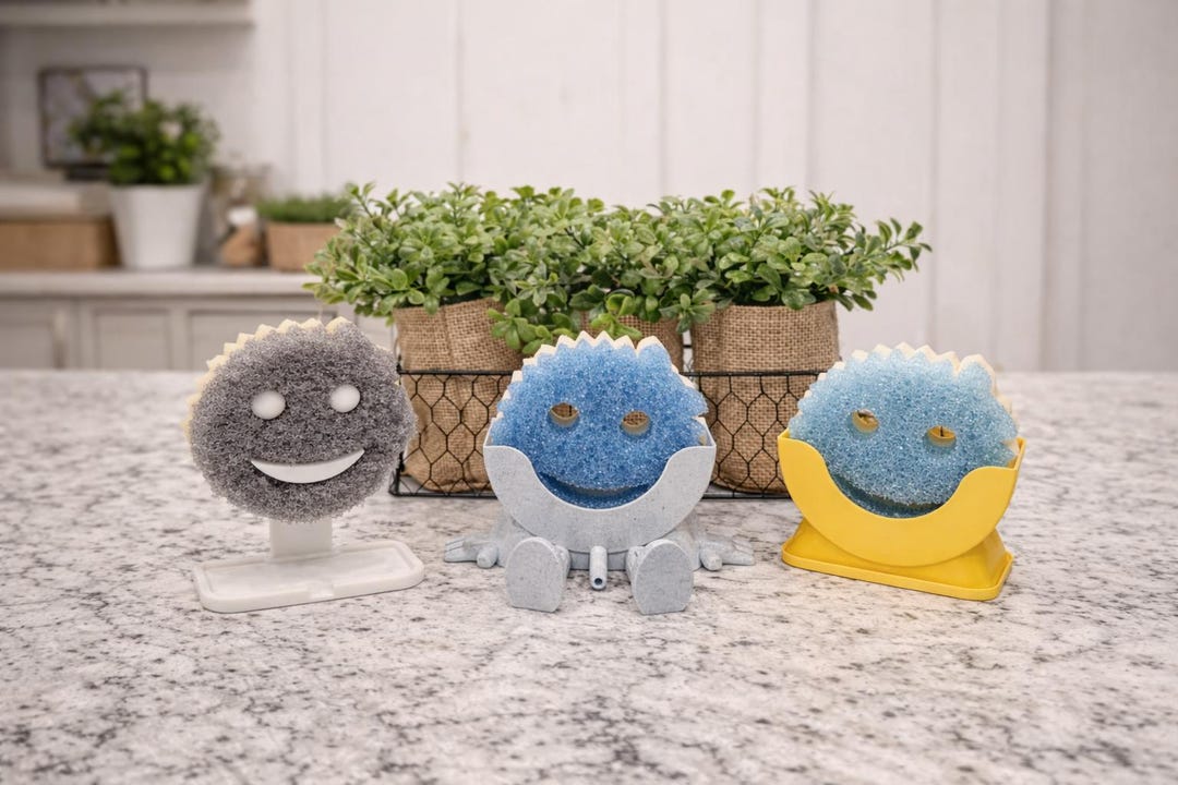 Scrub Daddy or Scrub Mommy Sponge Holder Pad – Kitchen Sink Organizer ...