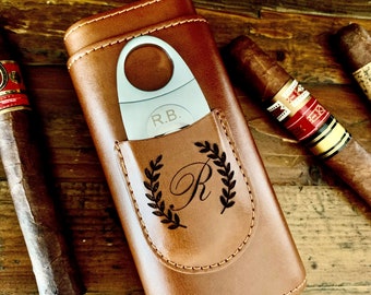 Personalized Gift, Cigar Case, Humidor Groomsmen Gift, Customized Travel Case, Mens Gift, Wedding Gifts, Cigar Lover Gift, Cigar Box Custom