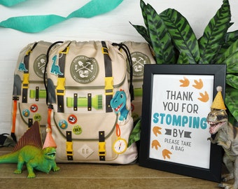 Dinosaur Goodie Bags for Kids Birthday, Dino Goody Bags for Birthday, Party Bags for Dinosaur Party, Dinosaur Party Favor Bags
