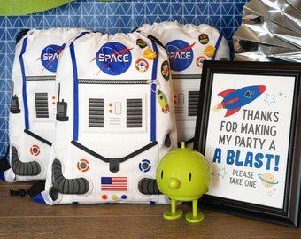 Outer Space Party Favors Bags | Galaxy Goody Bags Astronaut Party Favors,Solar System Goodie Bags, Outer Space Party Decorations