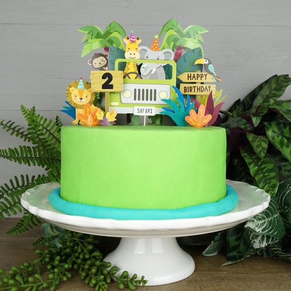 Buy Glitter Bigfoot Happy Birthday Cake Topper,Bigfoot Crossing Forest Cake Decor Bigfoot Jungle Forest Theme Happy Birthday Cake Decorations For Kids Boy Girl