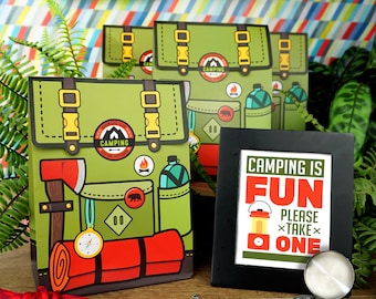 Camping Party Favors for One Happy Camper Birthday Decorations - Camping Themed Party Favors for Camp Bachelorette Decorations