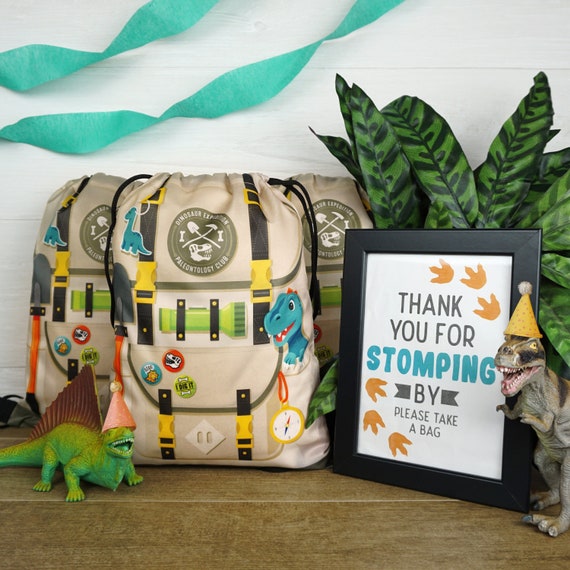 Dinosaur Goodie Bags for Kids Birthday, Dino Goody Bags for Birthday, Party  Bags for Dinosaur Party, Dinosaur Party Favor Bags 