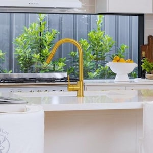 Unlacquered Solid Brass Kitchen Faucet, Kitchen Faucet, Pull Down Faucet, Pull Out Faucet, Brass Faucet Kitchen, Kitchen Sink Faucet