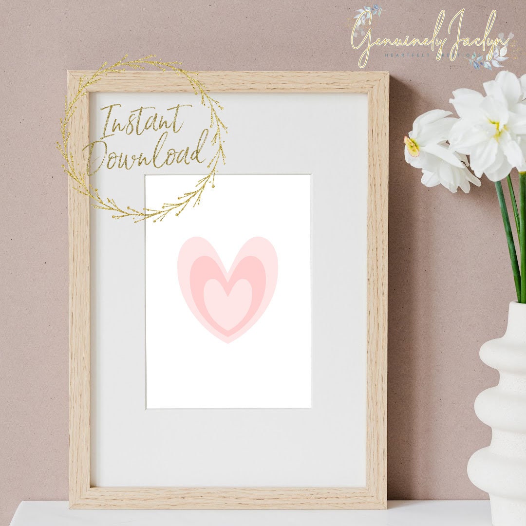 Valentine's Day, Valentines Day Wall Art, Blush Wall Art, Pink Wall Art