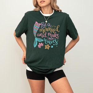 +FISH&KIDS+ ALLOVER EMBROIDERY MERMAID SHIRT