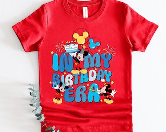Mickey Birthday Boy Shirt, Disney In My Birthday Era Shirt, Birthday Boy Sweatshirt, Birthday Family Vacation Tee, Mickey Party Shirt