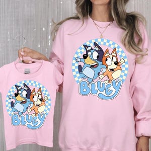 Blue Dog Family Shirt, Blue Dog Sweater, Blue and Friends Shirt, Gift for Friend, Blue Dog Kids Tshirt, Gift for Birthday, Blue Sweatshirt