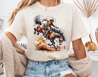 Western Cowboy Horses Sweatshirt, Cute Western Horses Shirt, Horse Lovers Gift, Trendy Western Rodeo Gift, Cute Women Gift