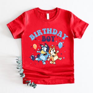 Blue Dog Birthday Shirt for Boy, Kids Blue Dog Birthday Shirt, Blue Dog and Bingo Birthday Party T-Shirt, Blue Dog Birthday Boy Sweatshirt