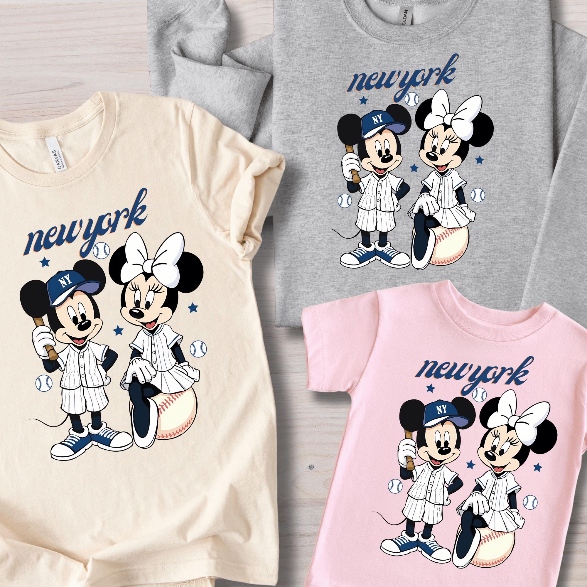 Mickey Mouse New YorkBaseball, Disney Baseball Shirt, New York Sweatshirt, Mickey Baseball Shirt, Disney Sport Sweatshirt, Game Day Shirt