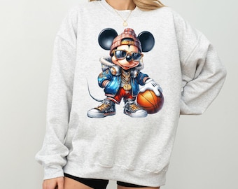 Cool Mickey Basketball Sweatshirt, Game Day Mickey Basketball Shirt, Disney Mickey Basketball Sweatshirt and Hoodie, Mickey Lover Kids Shirt