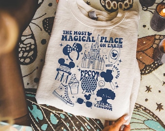 Epcot Theme Park Shirt or Sweatshirt, Magical Place on Earth Tee, Disney Park Aesthetic TShirt, Vacation Graphic Shirt, Family Trip Outfit