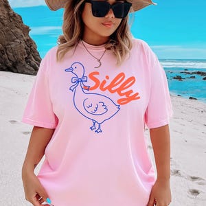 Comfort Colors® Silly Goose Shirt, Funny Goose Tee, Comfort Colors Cute Animal Shirt, Funny Graphic Tee, Trendy Aesthetic Shirt, Gift Idea image 3
