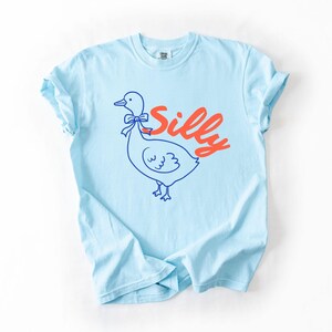 Comfort Colors® Silly Goose Shirt, Funny Goose Tee, Comfort Colors Cute Animal Shirt, Funny Graphic Tee, Trendy Aesthetic Shirt, Gift Idea image 4