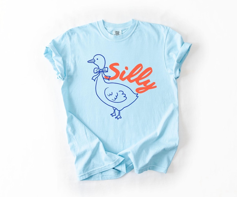 Comfort Colors® Silly Goose Shirt, Funny Goose Tee, Comfort Colors Cute Animal Shirt, Funny Graphic Tee, Trendy Aesthetic Shirt, Gift Idea image 4