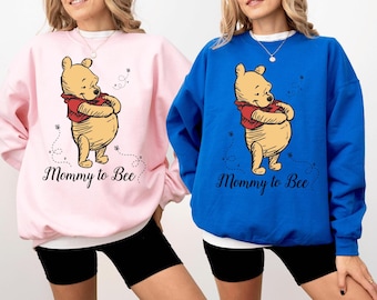 Mommy To Bee Sweatshirt, Disney Pooh Mommy Sweatshirt, Pregnancy Reveal Shirt, Winnie The Pooh Mom Shirt, Mama Shirt, New Mom Gift Shirt