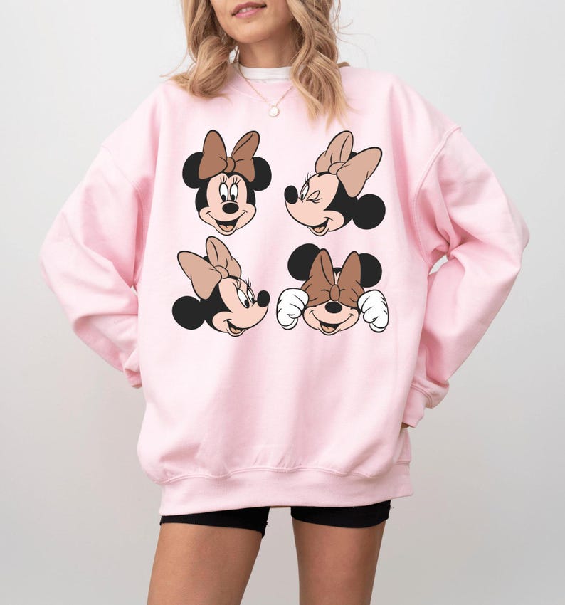 Disney Minnie Sweatshirt, Minnie Mouse Mom and Daughter Matching Sweatshirt, Girl Trip Shirt, Disneyland Besties Trip Shirt, Minnie Shirt image 5