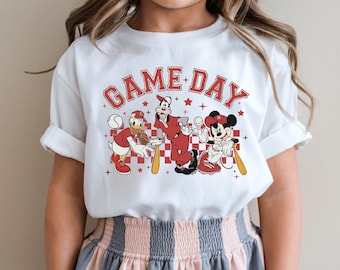 Mickey Mouse T-Shirt, Mickey Baseball T-Shirt, Mickey & Friends Baseball, Disney Baseball Shirt, Sport Mickey, Game Day Mickey, Disney Sport