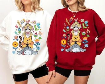 Winnie The Pooh And Friends Sweatshirt, Winnie The Pooh Sweatshirt, Pooh Bear for Toddler Shirt, Disneyworld Family Matching Sweatshirt