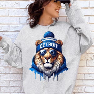 Detroit Football Sweatshirt And Hoodie, Detroit Football Sports Gear, Comfort Colors® Detroit Game Day Shirt, Detroit Football Varsity Shirt
