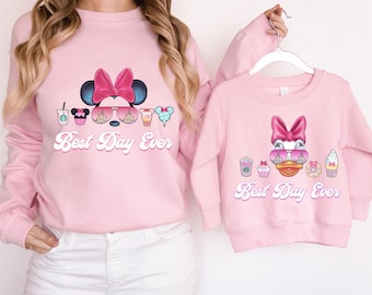 Disney Best Day Ever Sweatshirt, Best Day Ever Shirt, Disney Snack Shirt, Disney Family Trip Shirt, Disney Mickey and Friends Glasses Shirt