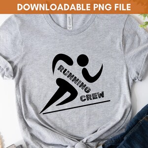 Running Crew PNG, Run Club Tshirt Svg, Runner Png, Downloadable Sublimation Design, Marathon Runner Png, Jogger Png SVG File