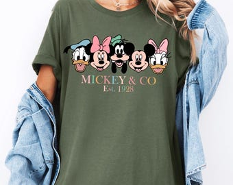Retro Disney Mickey and Co Shirt, Mickey and Friends Christmas Shirt, Disney Mickey Sweatshirt, Disney Friends Shirt, Disney Trip Shirt
