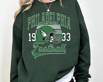 Philadelphia Football Retro Styles Comfort Colors® Shirt, Philadelphia Football Sweatshirt, Philadelphia Football Retro Crewneck Sweater