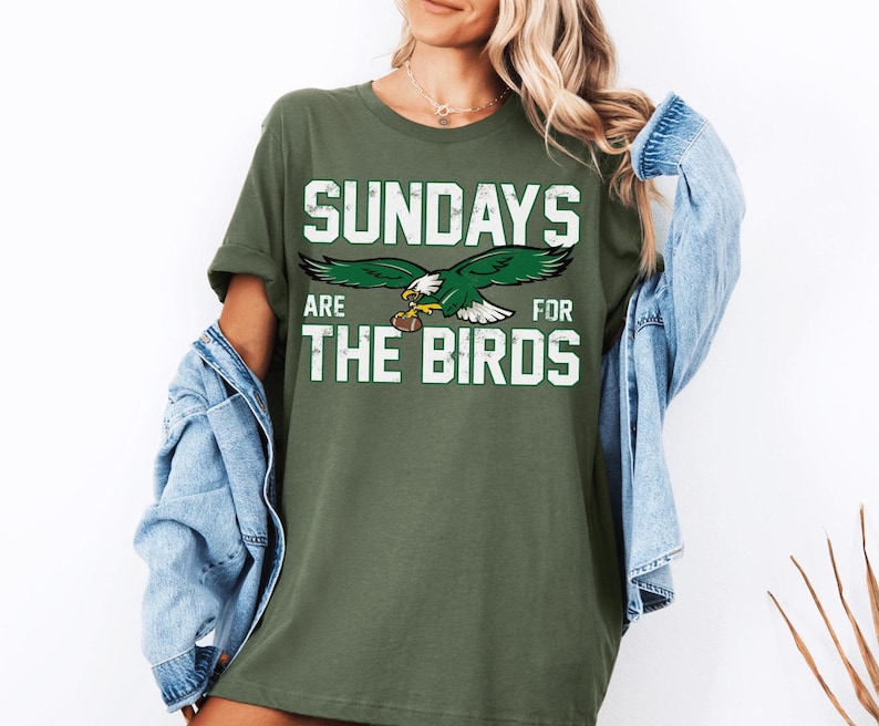 Philadelphia Football Sweatshirt, Philadelphia Hoodie and Sweatshirt, Philadelphia Fan Shirt, Sundays are for the Birds Sweatshirt image 3
