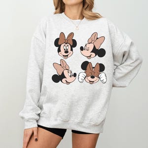 Disney Minnie Sweatshirt, Minnie Mouse Mom and Daughter Matching Sweatshirt, Girl Trip Shirt, Disneyland Besties Trip Shirt, Minnie Shirt image 2
