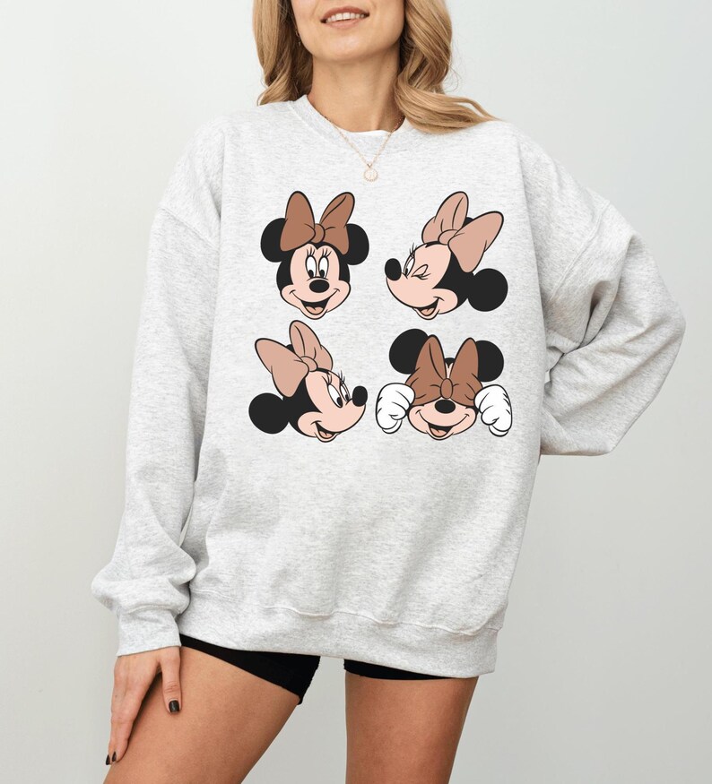 Disney Minnie Sweatshirt, Minnie Mouse Mom and Daughter Matching Sweatshirt, Girl Trip Shirt, Disneyland Besties Trip Shirt, Minnie Shirt image 2