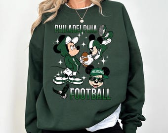 Mickey Philadelphia Football Shirt or Sweatshirt, Bird Gang Game Day Mickey Tee,Disney Football Fan Sweatshirt, Philly Sports Hoodie