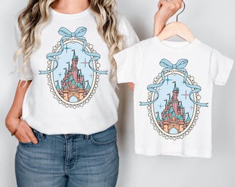 Disney Castle Bow Coquette Shirt, Princess Castle Sketch, Magic Kingdom Shirt, Disney Bow Castle Shirt, Disney Girls Trip, Disneyland Shirt
