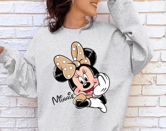 Leopard Minnie Mouse Sweatshirt, Disney Safari Shirt, Animal Kingdom Sweater, Disney Girls Trip Shirt, Disneyland Magic Kingdom Trip Shirt