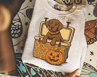 Cute Dog Halloween Sweatshirt and Shirt, Pumpkin Puppy Fall Trick Or Treat T-Shirt and Sweatshirt, Spooky Pet Lover Gift Top