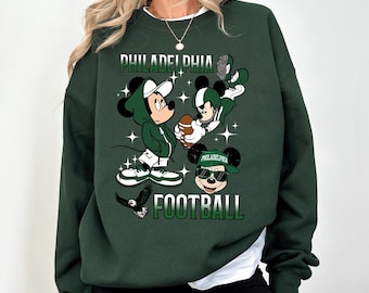 Mickey Philadelphia Football Shirt or Sweatshirt, Bird Gang Game Day Mickey Tee,Disney Football Fan Sweatshirt, Philly Sports Hoodie