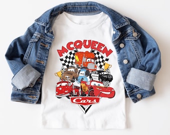 Cars Movie Kids Shirt, Cars Lover Gift, Birthday Gift for Disney Fan, Disneyland Trip Family Shirt, Disney Cars Sweatshirt,McqueenCars Shirt