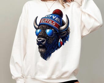 Buffalo Football Sweatshirt And Hoodie, Trendy Buffalo Football Fan Gift Shirt, Buffalo Game Day Sweatshirt, Trendy Football Mom Sweatshirt