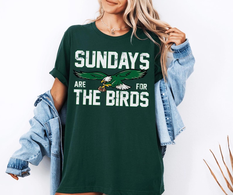 Philadelphia Football Sweatshirt, Philadelphia Hoodie and Sweatshirt, Philadelphia Fan Shirt, Sundays are for the Birds Sweatshirt image 4