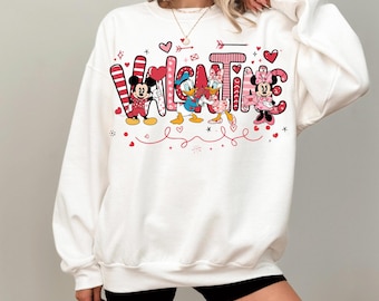 Disney Valentine's Day Sweatshirt, Matching Valentines Shirt, Mickey And Minnie Friends Shirt, Disney Valentine's Shirt, Valentines Gift Tee