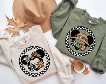 Disney Animal Kingdom Mickey Minnie Sweatshirt, Disney Animal Kingdom Shirt, Disney 2025 Family Animal Kingdom Shirt,Minnie & Mickey Safari
