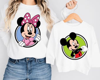 Mickey and Friends Sweatshirt, Disneyland Mickey Mouse and Friends Shirt, Disney World Minnie and Daisy Shirt, Mickey and Minnie Sweatshirt