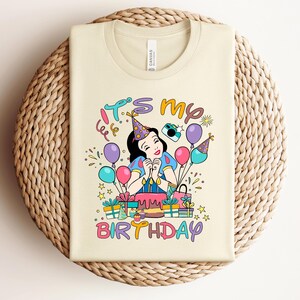 Snow White Princess Birthday Girl Shirt, Disney Snow White Toddler Sweatshirt, Disneyland Snow White Kids Shirt, Disney Girls Birthday Trip image 3