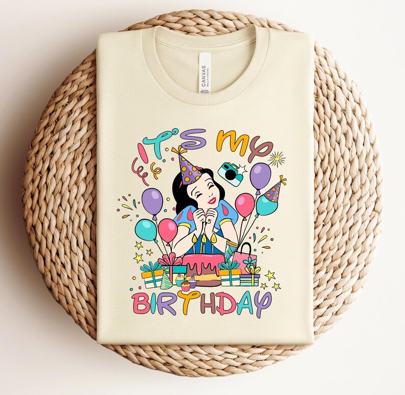 Snow White Princess Birthday Girl Shirt, Disney Snow White Toddler Sweatshirt, Disneyland Snow White Kids Shirt, Disney Girls Birthday Trip image 3