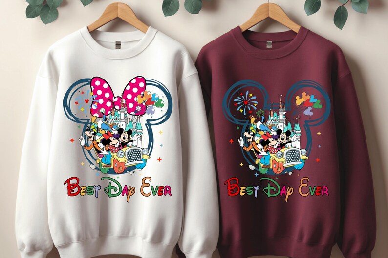 Disney Best Day Ever Sweatshirt, Best Day Ever Hoodie, Disney Family Trip Sweatshirt, Disney Vacation Best Sweatshirt, Disneyworld 2025 Trip image 3