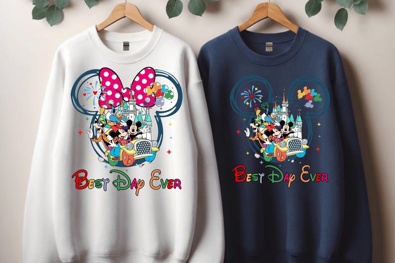Disney Best Day Ever Sweatshirt, Best Day Ever Hoodie, Disney Family Trip Sweatshirt, Disney Vacation Best Sweatshirt, Disneyworld 2025 Trip image 5